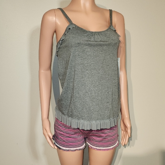 Olsenboye Gray Pleated Camisole Intimates - Picture 1 of 11